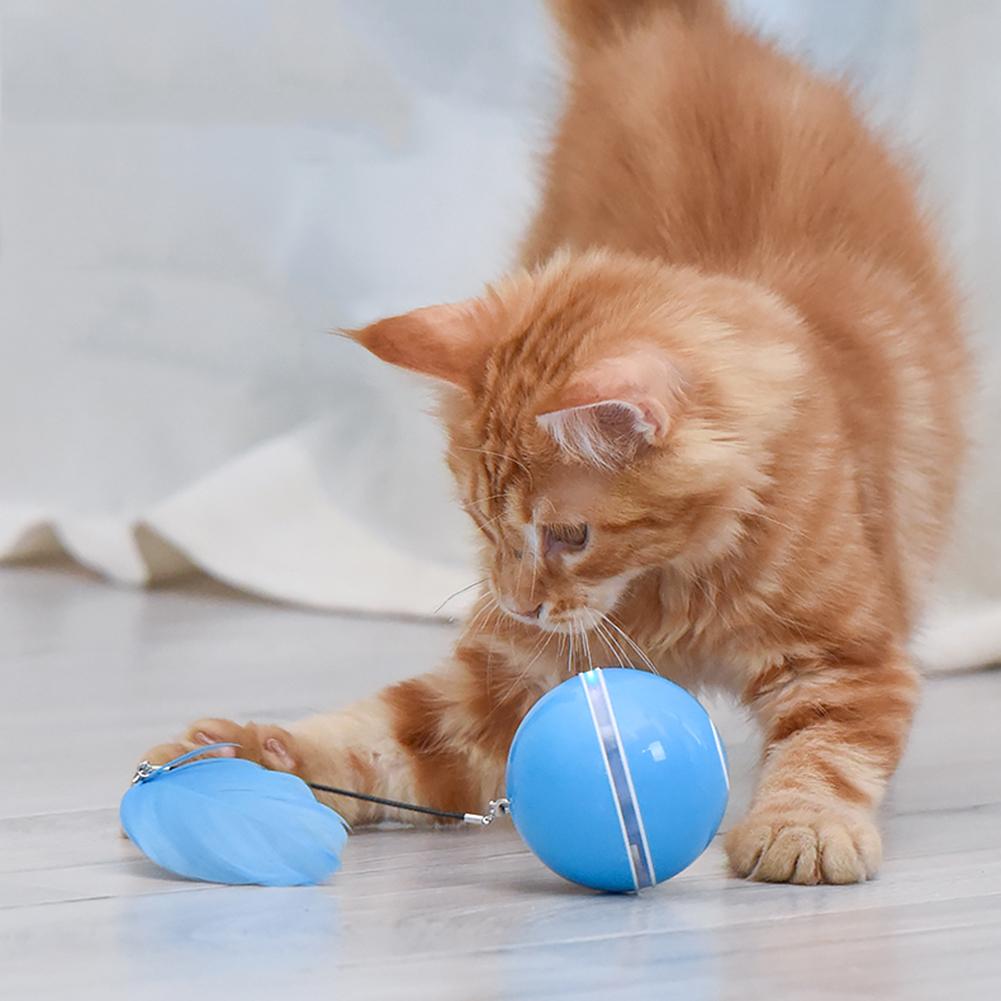 LED Laser Electronic Rolling Pet Funny Cat Toy Ball